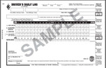 Driver's Daily Log Book with Detailed DVIR, 3-Ply with recap