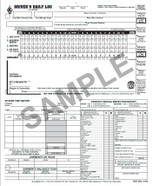 5-In-1 Driver's Daily Log, 2-Ply, Carbonless, Loose-Leaf Format, With Recap & Detailed DVIR,