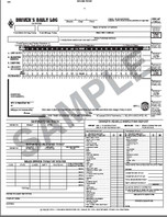Driver's Daily Log Book w/Detailed DVIR, 2-Ply, w/Carbon, w/Simplified Recap
