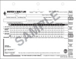 Driver's Daily Log w/7- and 8-Day Recap, 2-Ply, Carbonless