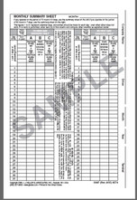 Monthly Log Summary Envelope - Side Flap, Brown Stock