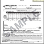 2-In-1 Driver's Daily Log Book w/Simplified DVIR, 2-Ply, Carbonless, No Recap