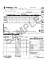 3-In-1 Driver's Daily Log, 3-Ply, Carbonless, Loose-Leaf Format