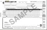 Daily Log Book w/No DVIR, 2-Ply