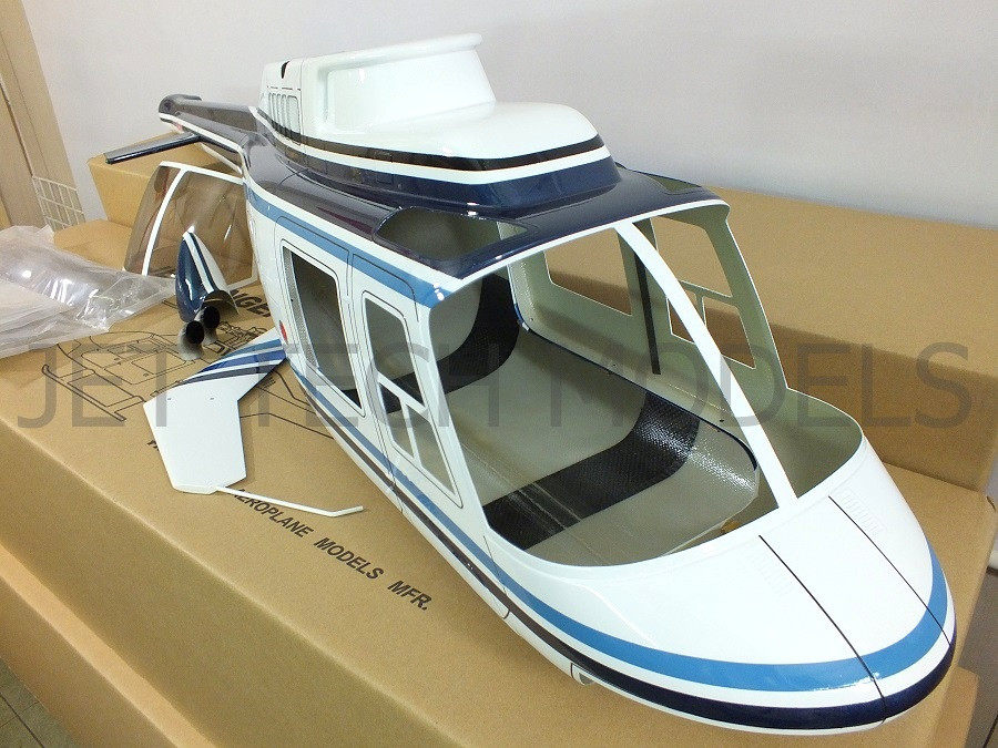 Funkey Jet Ranger Fuselage UNPAINTED for 50 600 size NIB