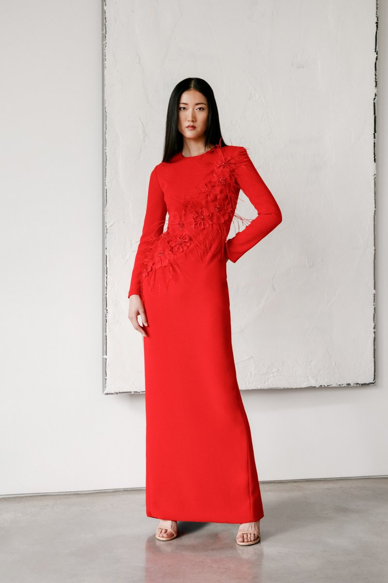 Catherine Regehr Jewel Neck Bloom Gown 