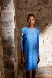 Algo of Switzerland Blue Lace Dress
