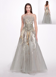 Marchesa Fully Embroidered Tulle Ballgown