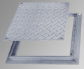 Acudor 18 x 18 Removeable Flush Floor Door - Diamond Plate - Acudor
