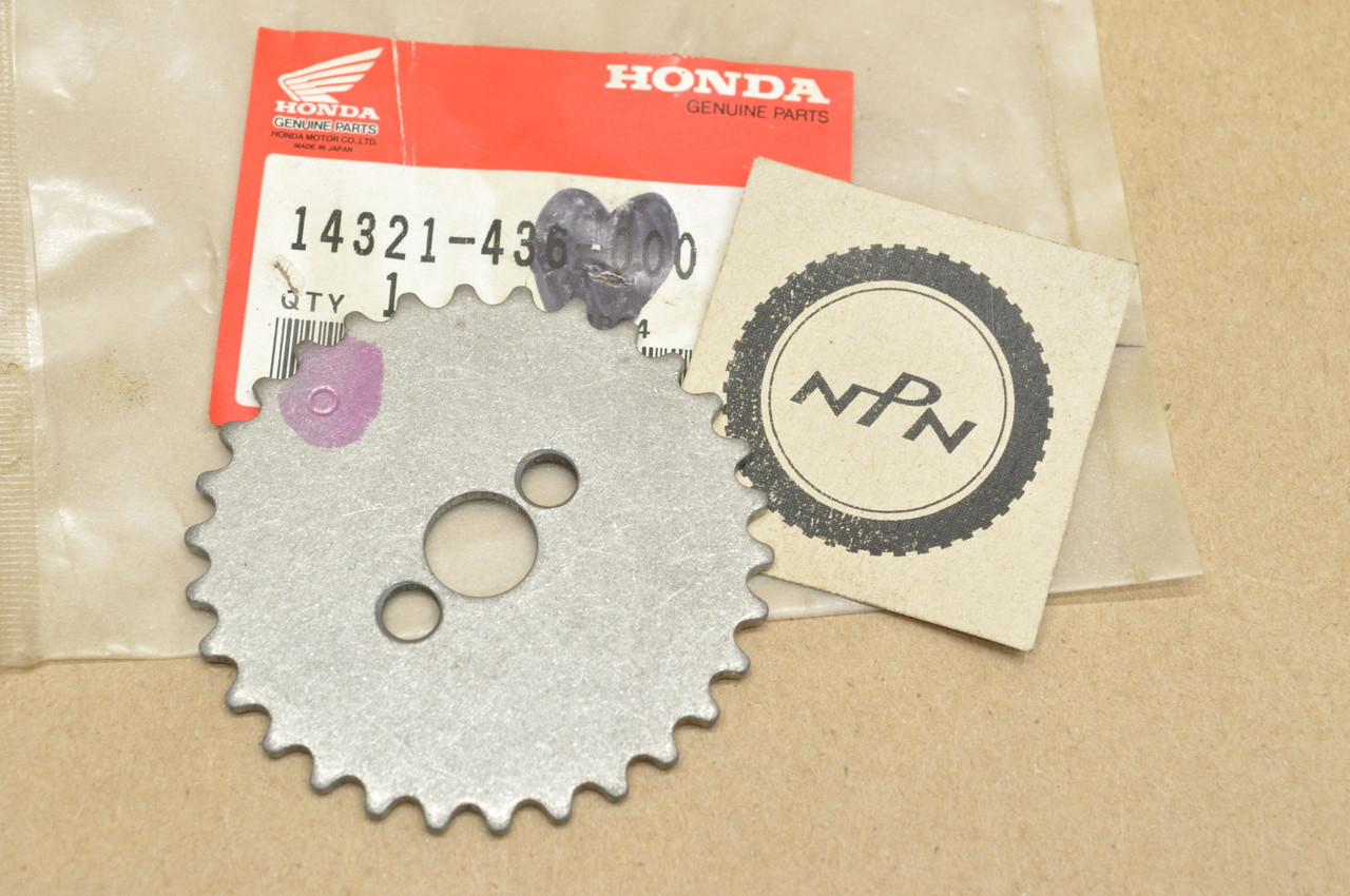 NOS Honda XL100 S XR100 XR100R Cam Chain Sprocket 14321436000 NOS