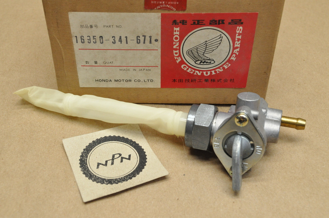 NOS Honda CB750F CB750 K51976 Fuel Gas Tank Petcock Assembly 16950341