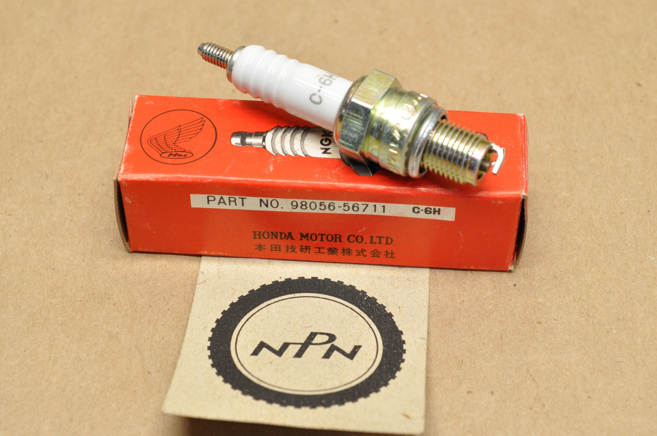 NOS Honda C70 CM200 CT70 P50 XL100 XR100 Z50 NGK Spark Plug C6H 98056