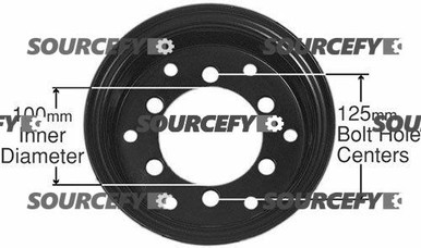 STEEL RIM ASS'Y 2213440301 for Mitsubishi and Caterpillar, TCM