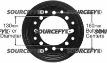 STEEL RIM ASS'Y 432038110, 4320-38110 for Mitsubishi and Caterpillar
