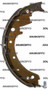 BRAKE SHOE 44060-22H05 for Nissan