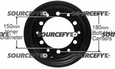 STEEL RIM ASS'Y 9123321800, 91233-21800 for Mitsubishi and Caterpillar