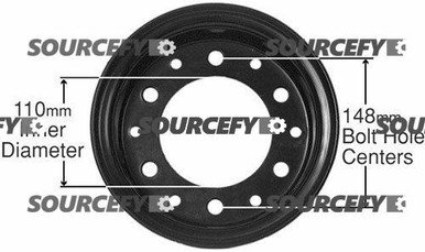 STEEL RIM ASS'Y 9124300020, 91243-00020 for Mitsubishi and Caterpillar