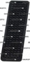 ACCELERATOR PEDAL PAD A000010933 for Mitsubishi and Caterpillar