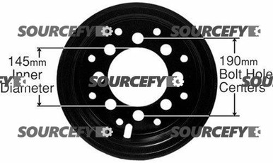 STEEL RIM ASS'Y A000028299, A0000-28299 for Mitsubishi and Caterpillar