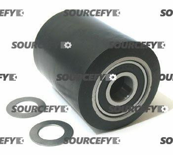 Clark Load Roller Assembly, Black Ultra Poly (70D)on Steel Hub W/Bearings & Washers CL 1808300