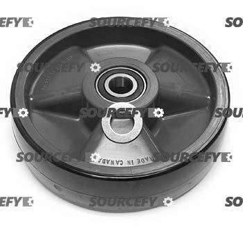 Crown Steer Wheel Assy, 20mm Bearing IDTread: Poly, Hub: Nylon CR 41275-1-ST