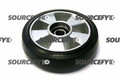 Crown Steer Wheel Assy, 7" Diameter Tread: Rubber, Hub: Aluminum CR 44498