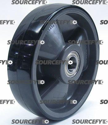 Crown Steer Wheel Assy - 25mm Bearing IDTread: Poly, Hub: Nylon CR 82274-1-ST
