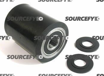 Ecoa Load Roller Assy - 3" DiameterTread: Ultra-Poly, Hub: Steel EC PLT-P0022-PY-A