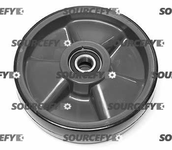 INTERTHOR STEER WHEEL ASSY - 20MM BEARING IDTREAD: POLY,  HUB: NYLON IN 130.5179-A