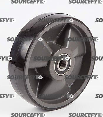 Lo-Lift Steer Wheel Assy - 3/4" Bearing IDTread: Poly, Hub: Nylon LL P210335-ST