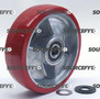 Mobile Steer Wheel Assy - 7" DiameterTread: Ultra-Poly, Hub: Aluminum MO 120X105-A-HD