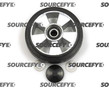 Mobile Steer Wheel Assembly, Rubber on Aluminum Hub, W/Bearings MO 18E310R