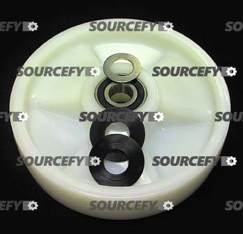 Pramac Steer Wheel Assy - 20mm Bearing IDTread: Nylon, Hub: Nylon PC S000401066