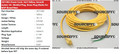 MVP MFG. POWER CORD, 16/3 50' YELLOW 3971985