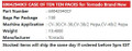 TORNADO VACUUM BAGS, 50+ CASES(EA) 69042940CF