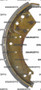 BRAKE SHOE 580001086, 5800010-86 for Yale