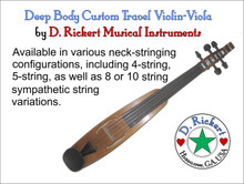 Deep Body Custom Travel Violin - Viola