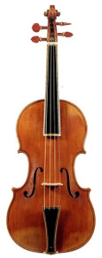 Stradivari Post-1700 Pattern Baroque Violin by D. Rickert (front)