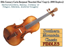 Strad Copy with Bearded Man Finial (Scroll)