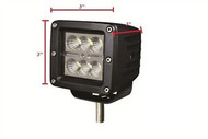 CREE LED Flood Work Light off-road Dually Style 1620 Lumens 18 watt 3" TexStar