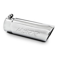 T5112 | Universal Angled Cut Rolled End 3 1/2" Exhaust Tip