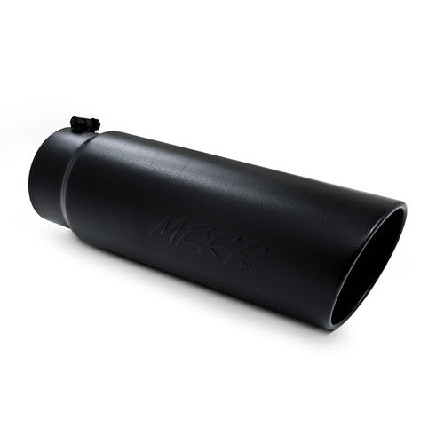 T5124BLK | Universal Black Powder Coated 4" Aftermarket Exhaust Tip