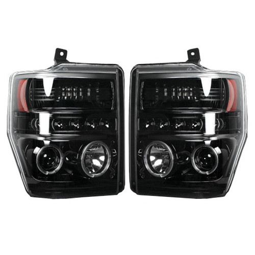 264196BK | Recon Black Projector Headlights | Ford Super Duty