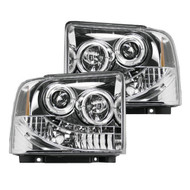 264193CL | Clear Chrome Projector Headlights