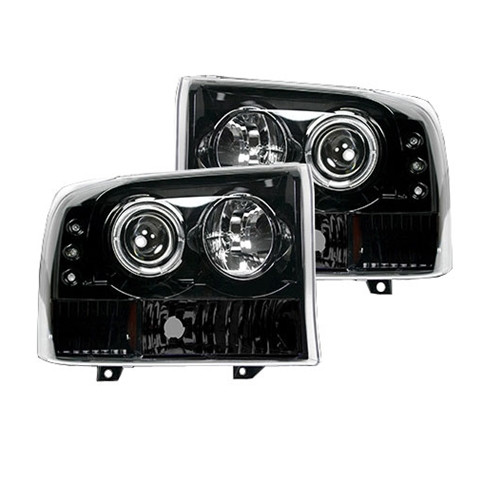 264192BK | Recon Black Super Duty Headlights