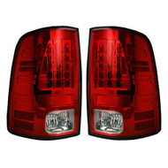 264169RD | Dodge Ram LED Tail Lights Red