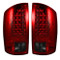 264179RBK | Dodge Ram LED Tail Lights Dark Red