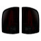 264189RBK | GMC Sierra LED Tail Lights Dark Red