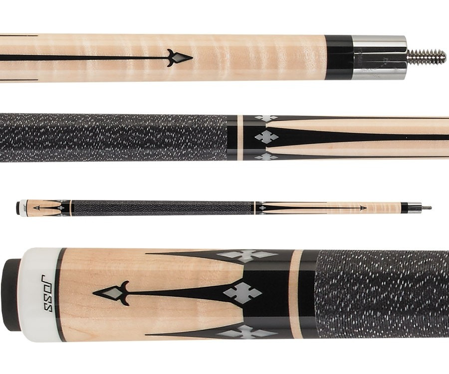 Joss 20-62 Pool Cue With 6 Solid Black Points | 58