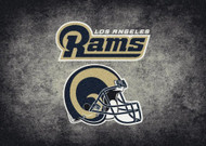 Los Angeles Rams Distressed Rug